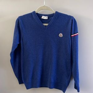 Moncler Boys Blue Wool Sweater 152